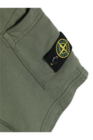 shorts in cotone verde STONE ISLAND KIDS | 801661840V0058